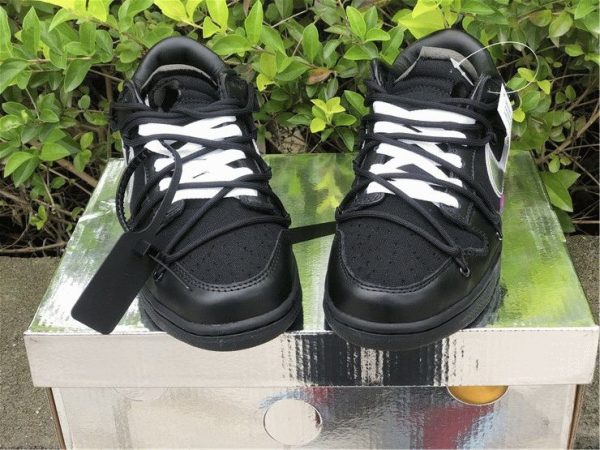 Off-White x Nike Dunk Low The 50 Black front