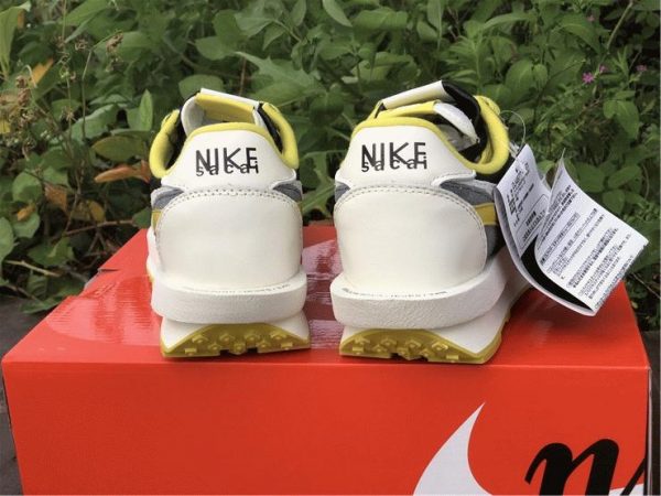 Undercover Sacai Nike LDWaffle Bright Citron heel