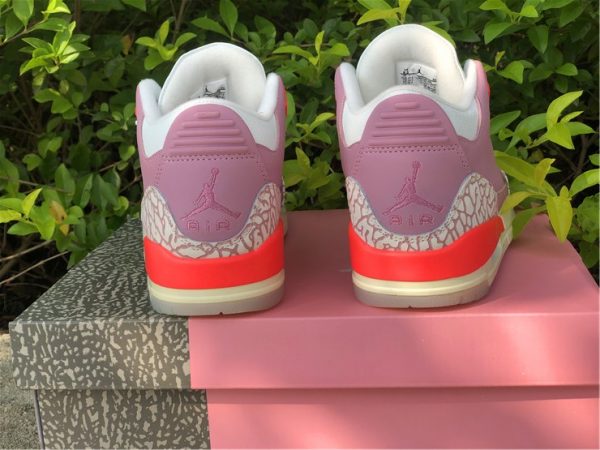 Wmns Air Jordan 3 Rust Pink heel