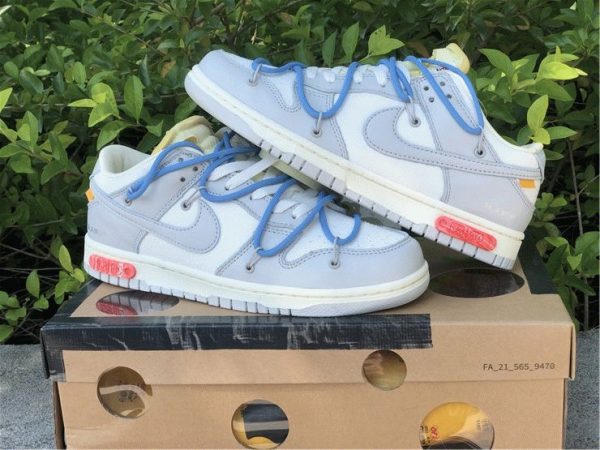 shop Off-White x Nike Dunk Low The 50 of 05 Grey Blue