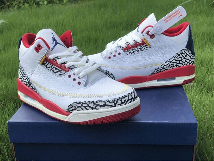 Where to buy Air Jordan 3 Cement Navy Red White