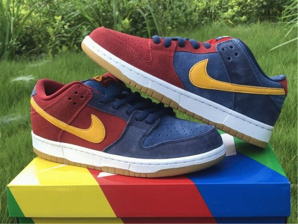 where to buy Nike SB Dunk Low Catalonia Maroon Navy Gold