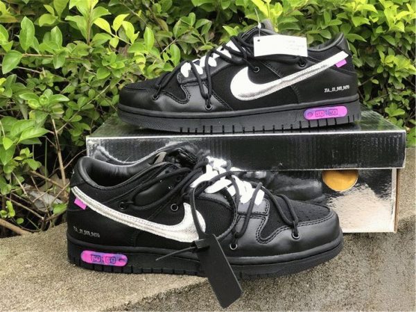 where to buy Off-White x Nike Dunk Low The 50 Black