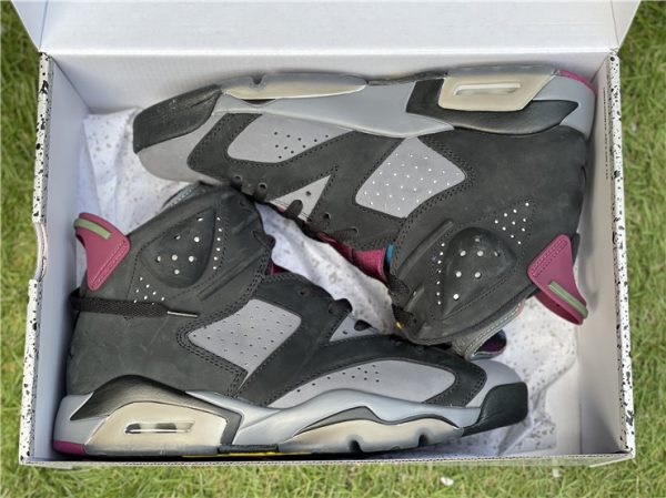 Air Jordan 6 Bordeaux Light Graphite-Dark Grey in box