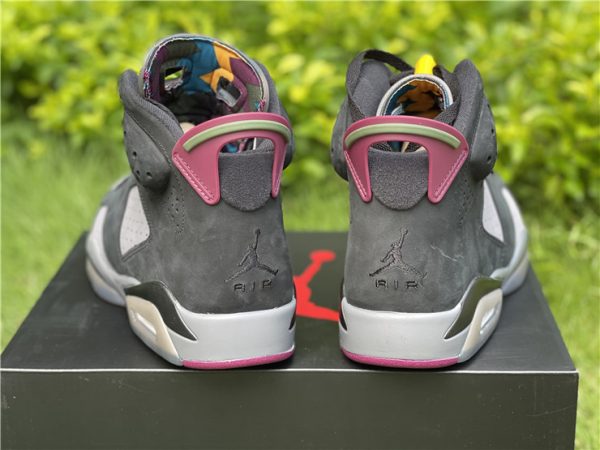 Air Jordan 6 Bordeaux Light Graphite heel