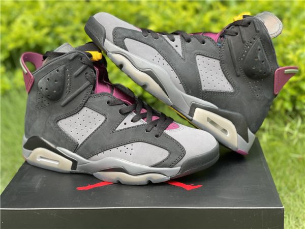 Air Jordan 6 Bordeaux Light Graphite lateral side