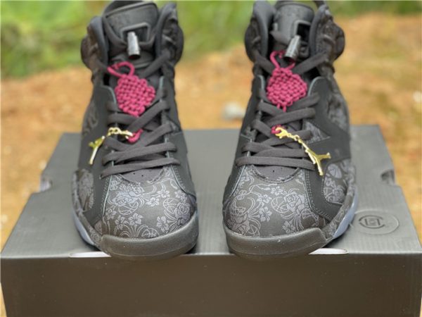 Air Jordan 6 Retro Singles Day SD Triple Black front