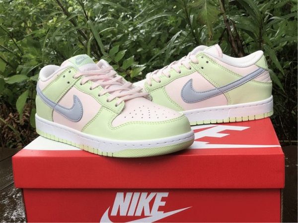 Nike Dunk Low Light Soft Pink Lime Ice shoes