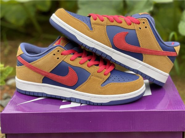 Nike Dunk Low SB Wheat Dark Purple shoes