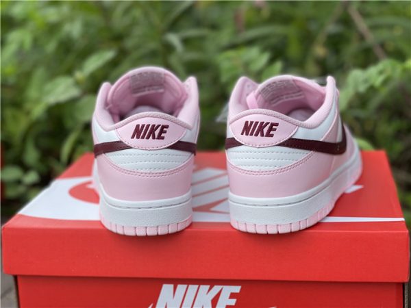 Nike Dunk Low Valentines Day Red Pink heel