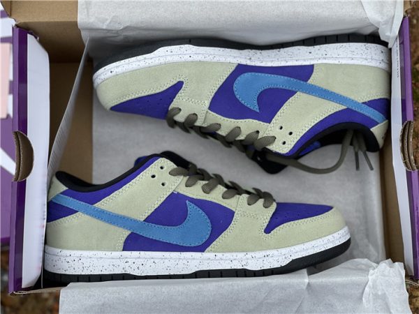 Nike SB Dunk Low Celadon Coast-Concord-Black in box