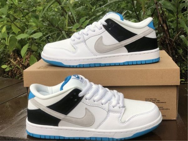 Nike SB Dunk Low Laser Blue 2021 grey swoosh