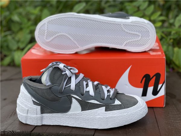 Sacai Nike Blazer Low Dark Grey White DD1877-002