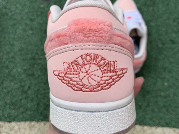 Air Jordan 1 Low Mighty Swooshers Furry Pink back heel