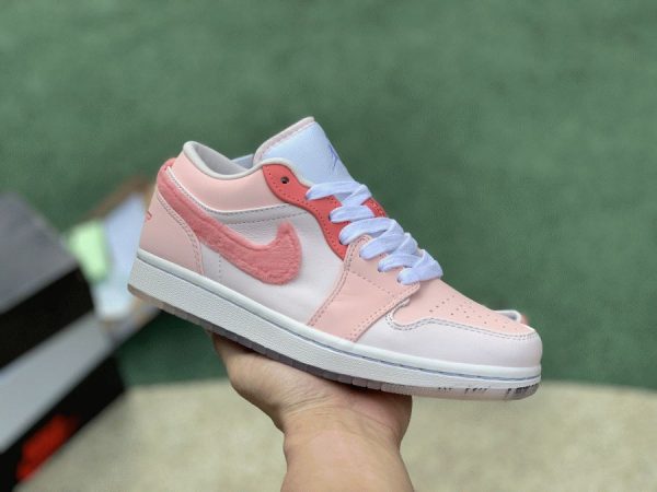 Air Jordan 1 Low Mighty Swooshers Furry Pink on hand