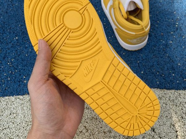 Air Jordan 1 Low Pollen Yellow underfoot