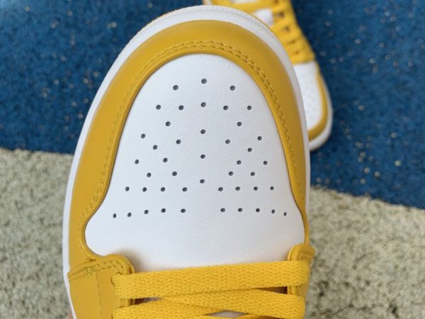 Air Jordan 1 Low Pollen Yellow vamp