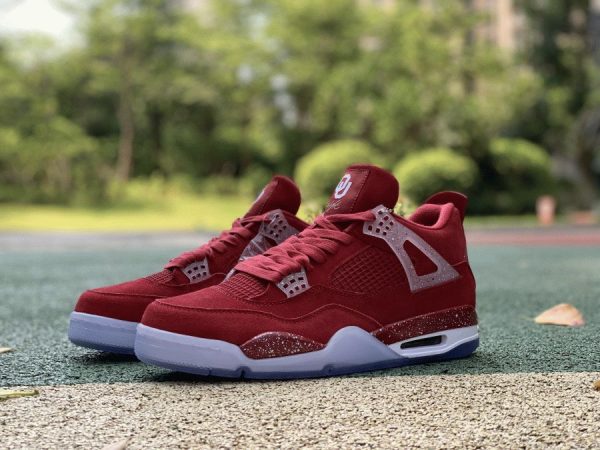 Jordan 4 Retro Oklahoma Sooners PE red