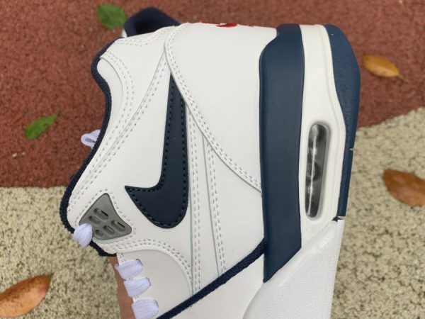 Nike Flight 89 White Navy Blue air unit