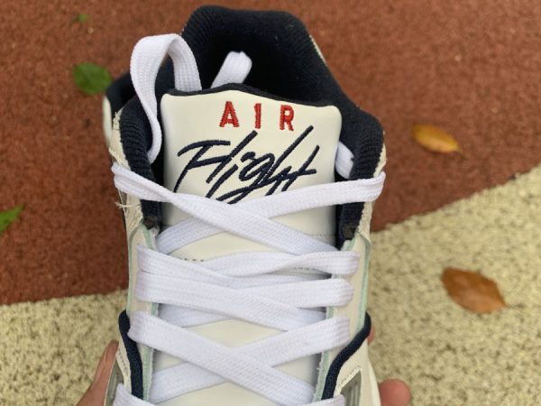 Nike Flight 89 White Navy Blue tongue