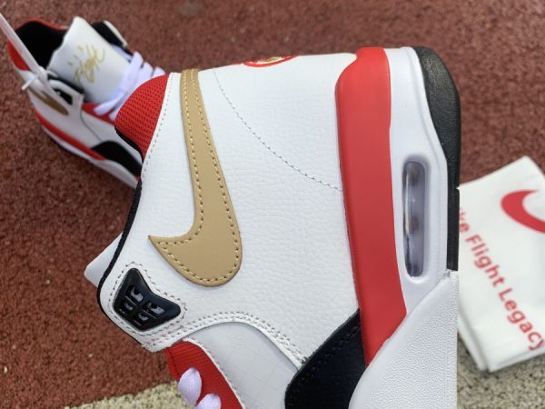 Nike Flight Legacy Red Gold lateral side