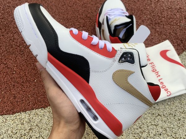 Nike Flight Legacy Red Gold shoes