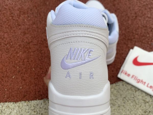 Nike Flight Legacy Triple White back heel