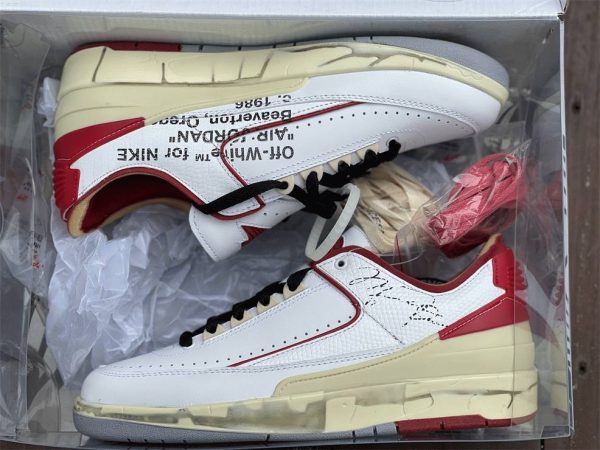 Off-White x Air Jordan 2 Low White Red 2021 DJ4375-106