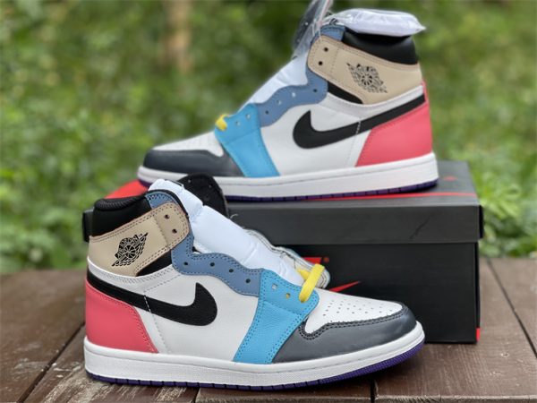 Air Jordan 1 Mid Multi Color Matching grey