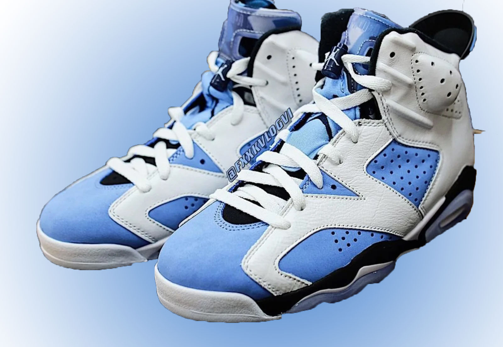 Air Jordan 6 "UNC" on Feet Look