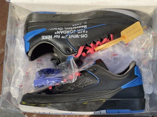 Black Royal Off-White x Air Jordan 2 Low on sale