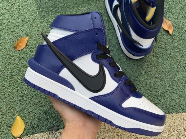 CU7544-400 Dunk High Deep Royal Blue Ambush lateral side