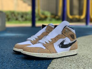 Jordan 1 Mid SE Brushstroke Paint Splatter