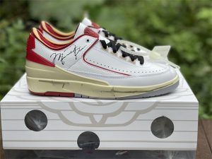 Off-White x Air Jordan 2 Low White Red