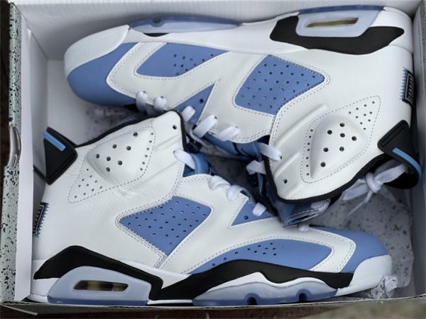 UNC Air Jordan 6 University Blue in box