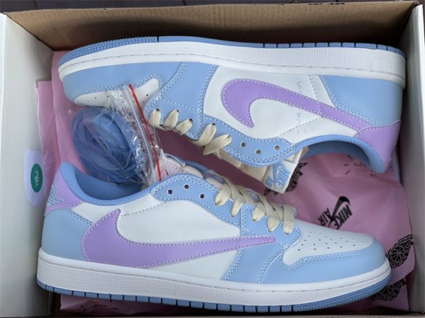 travis scott air jordan 1 low University Blue Purple in box