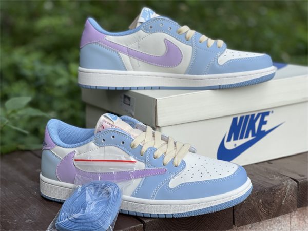 travis scott air jordan 1 low University Blue Purple shoes