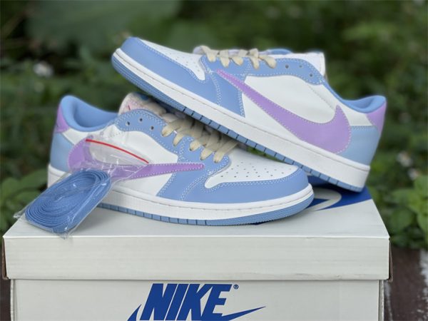 travis scott air jordan 1 low University Blue Purple sneaker