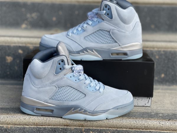 2021 Mens Shoes Bluebird Air Jordan 5 DD9336-400