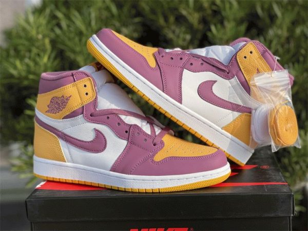 Brotherhood Jordan 1 High University Gold Purple