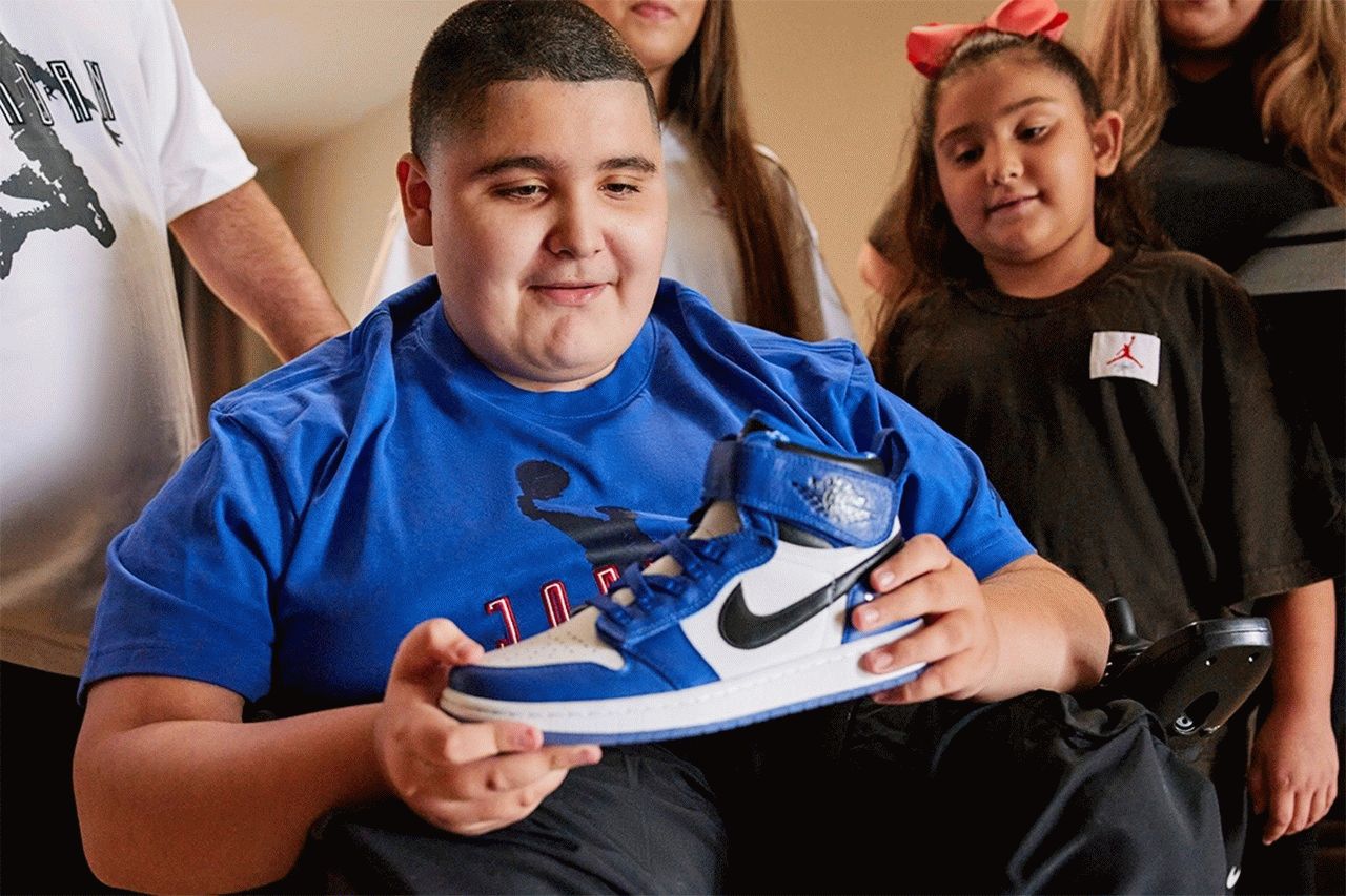 Carranza‘s Air Jordan 1 High FlyEase Royal Blue PE