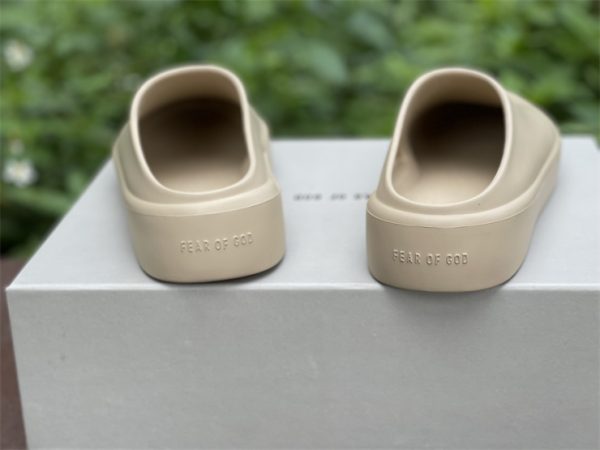 Fear Of God California Backless Slip On Almond heel