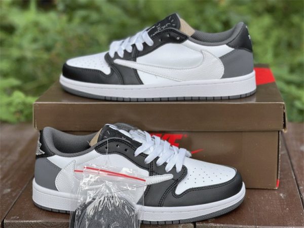 Jordan 1 Low Travis Scott Black White Grey 2021