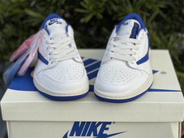 Jordan 1 Low x Travis Scott x Fragment White Royal Blue tone