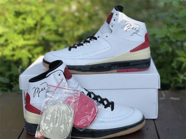 Air Jordan 2 (II) Retro White Varsity Red Black