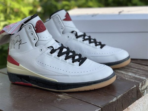 Air Jordan 2 (II) Retro White Varsity Red for sale