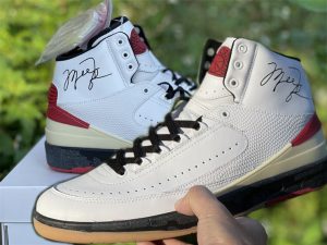 Air Jordan 2 (II) Retro White Varsity Red on hand