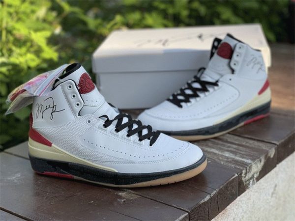 Air Jordan 2 (II) Retro White Varsity Red sneaker