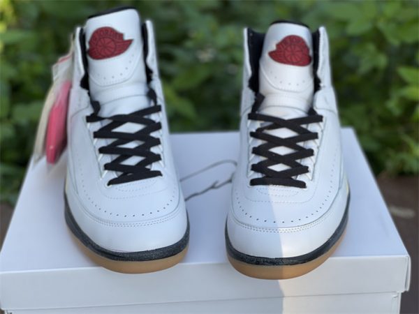 Air Jordan 2 II Retro White Varsity Red tongue