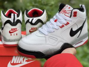 Nike Air Flight 13 Mid White Black Cement